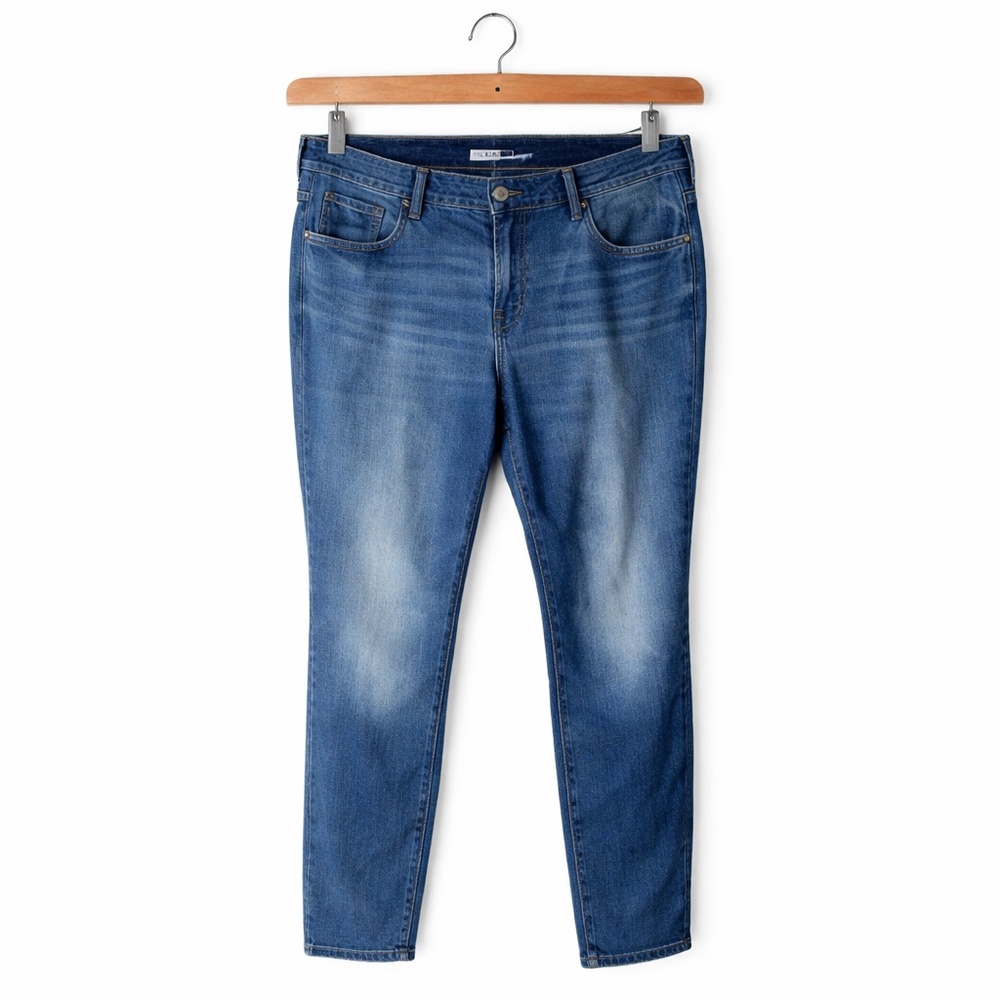 Old Navy Pop Icon Skinny Jeans Mid Rise Blue Size 8 Short Stretch Denim